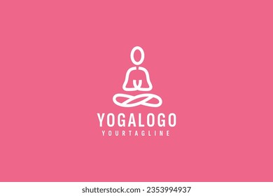 Yoga logo vector icon illustration
