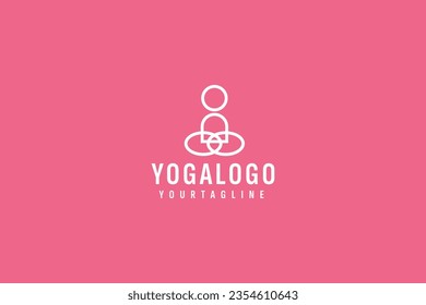 Yoga logo vector icon illustration