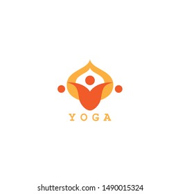 yoga logo in vector illustration