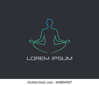 Yoga Logo Vector Illustration