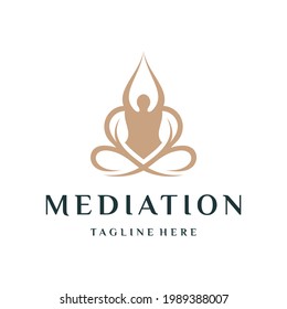 Yoga lotus elegant design vector illustration