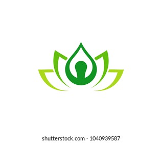 Yoga lotus logo