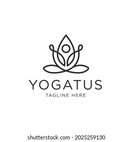 Yoga Lotus logo Design template