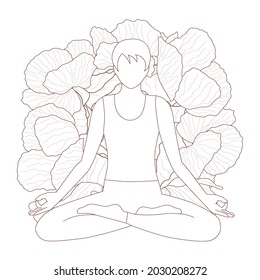 Yoga in Lotusposition