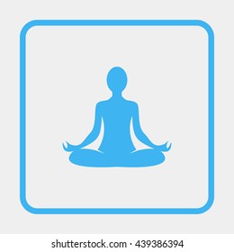 Yoga lotus position.