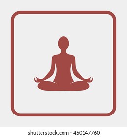 Yoga lotus position.