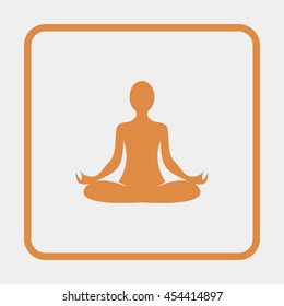 Yoga lotus position.
