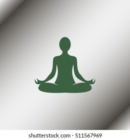 Yoga lotus position.