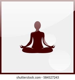 Yoga lotus position.