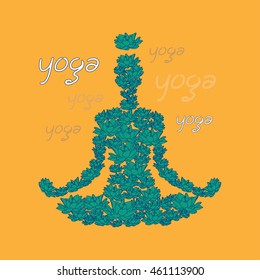 Yoga Lotus posture meditation