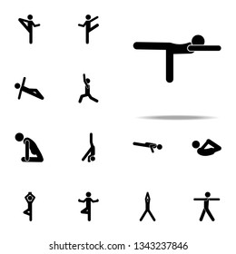 yoga, man icon. yoga icons universal set for web and mobile