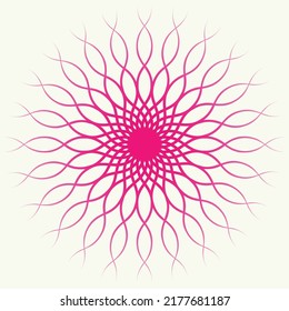 Yoga mandala Geometric design shape