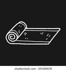 yoga mat doodle