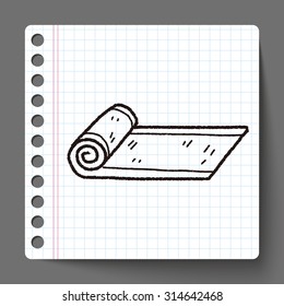 yoga mat doodle