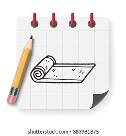 yoga mat doodle