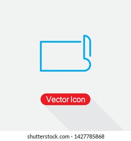 Yoga Mat Icon, Yoga Symbol Vector Illustration Eps10