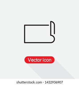 Yoga Mat Icon, Yoga Symbol Vector Illustration Eps10
