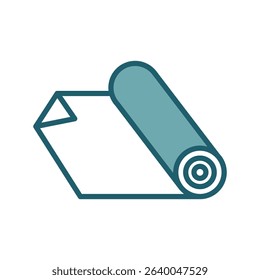 yoga mat icon vector design template simple and clean