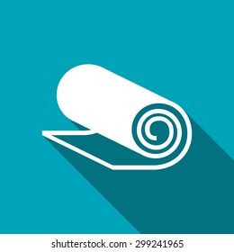 Yoga Mat icon, vector illustration