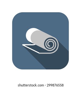 Yoga Mat icon, vector illustration