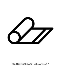 Yoga Mat Icon Vector Symbol Design Illustration
