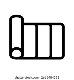 Ilustração do design do símbolo do vetor do ícone da esteira do Yoga