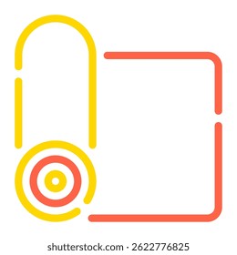 Yoga Mat icon, for web, app, infographic, etc