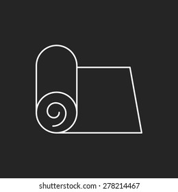 Yoga Mat line icon