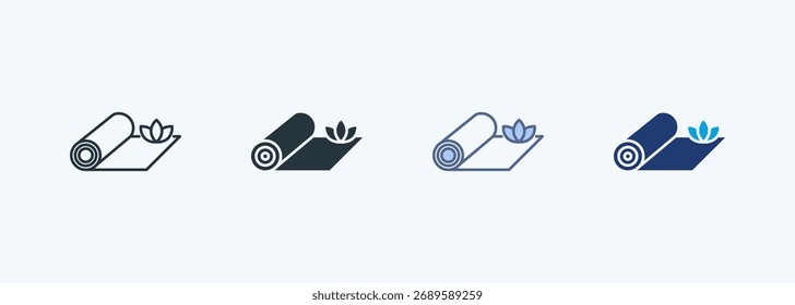Yoga Mat Multiple Style Icon Collection