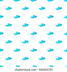 Yoga mat pattern. Cartoon illustration of yoga mat vector pattern for web