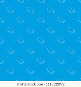 Yoga mat pattern vector seamless blue repeat for any use