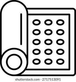 Yoga mat vector icon. Can be used for printing, mobile and web applications.
