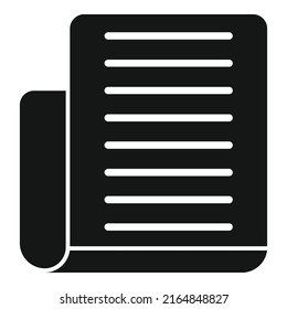 Yoga mattress icon simple vector. Mat carpet. Gym pilates