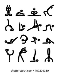Yoga Meditation Exercise Stretching.