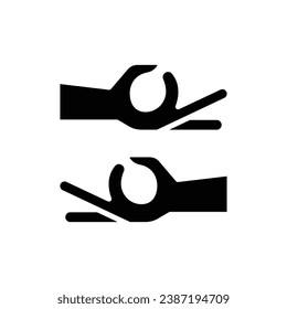 Yoga Meditation Filled Icon Vector Illustration
