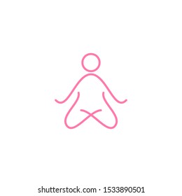 Yoga Meditation graphic design template simple illustration