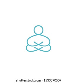Yoga Meditation graphic design template simple illustration
