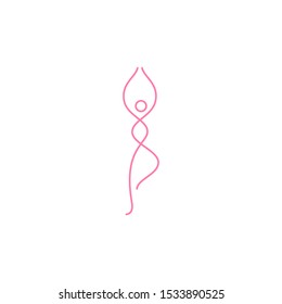 Yoga Meditation graphic design template simple illustration