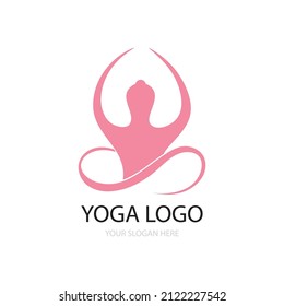 Yoga, Meditation icon logo vector free design