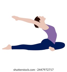 Yoga meditation illustration. Design image