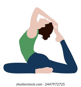 Yoga meditation illustration. Design image