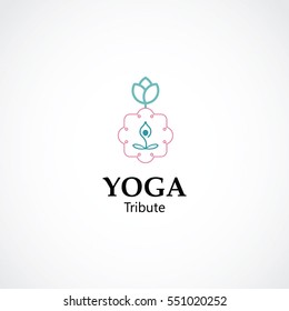 yoga and meditation logo 