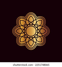 yoga and meditation mandala element logo template vector eps format