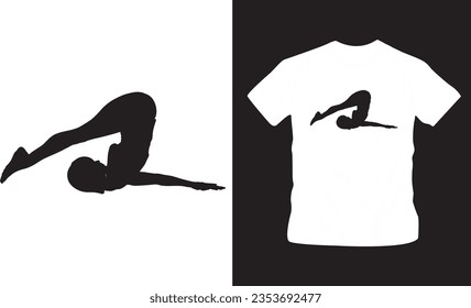 Yoga, meditation poses Vector illustration for tshirt, hoodie, website, print, application, logo, clip art, poster and print on demand merchandise