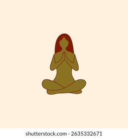 Yoga or Meditation postures Logo design