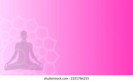 yoga meditation theme vector design