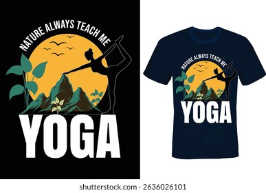 Yoga and Mental Health T-shirt Design 