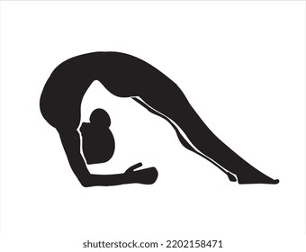yoga motion people silhouettes for back pain	