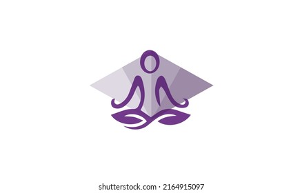 Yoga namaste concept continuous one line drawing minimalist design. Minimalism theme vector illustration. stock illustration.