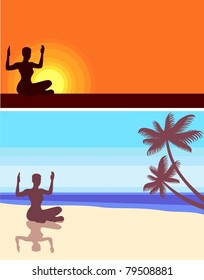yoga on the beach